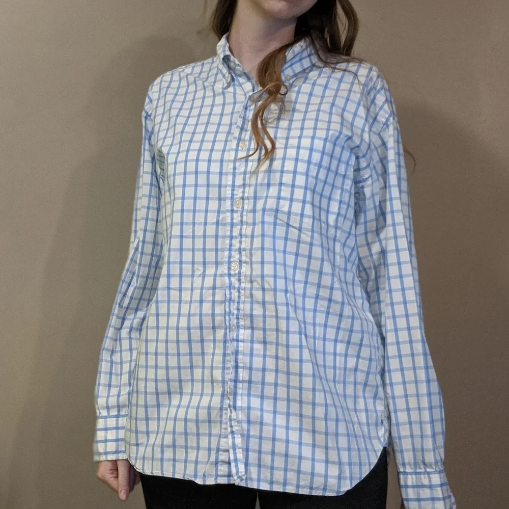 J.Crew Button Up Plaid Shirt size L